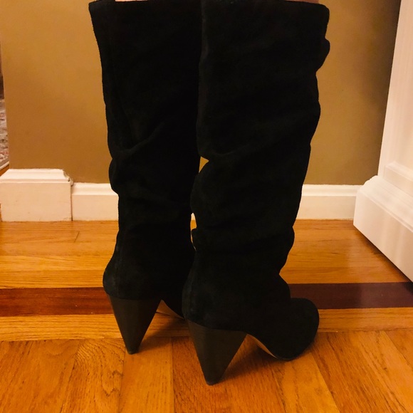Vince Camuto Suede Heel Knee High Dress Boots - Picture 3 of 6